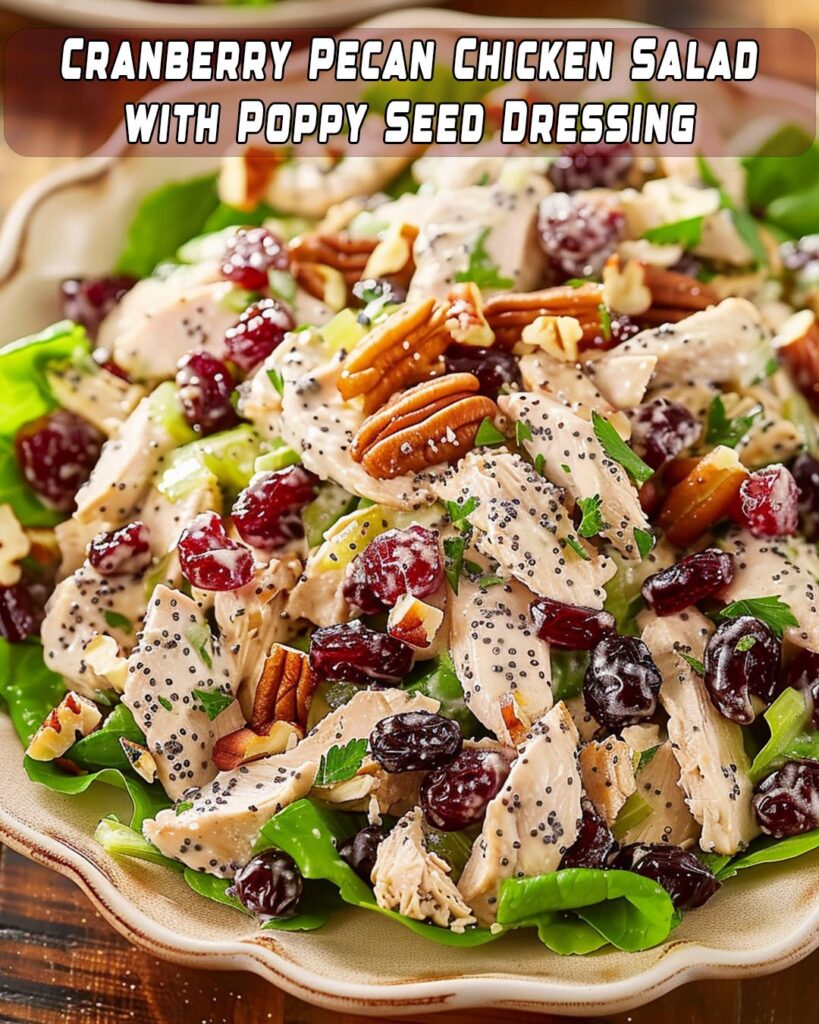 Cranberry Pecan Chicken Salad with Poppy Seed Dressing – Foodyhealthylife