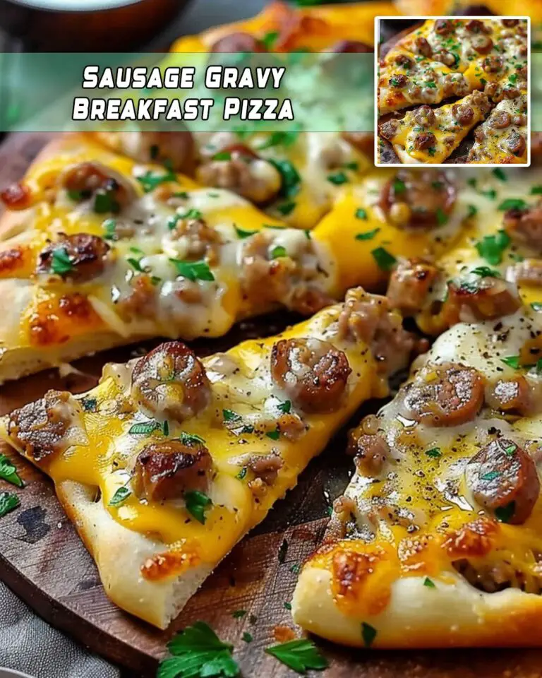 Sausage Gravy Breakfast Pizza – Foodyhealthylife