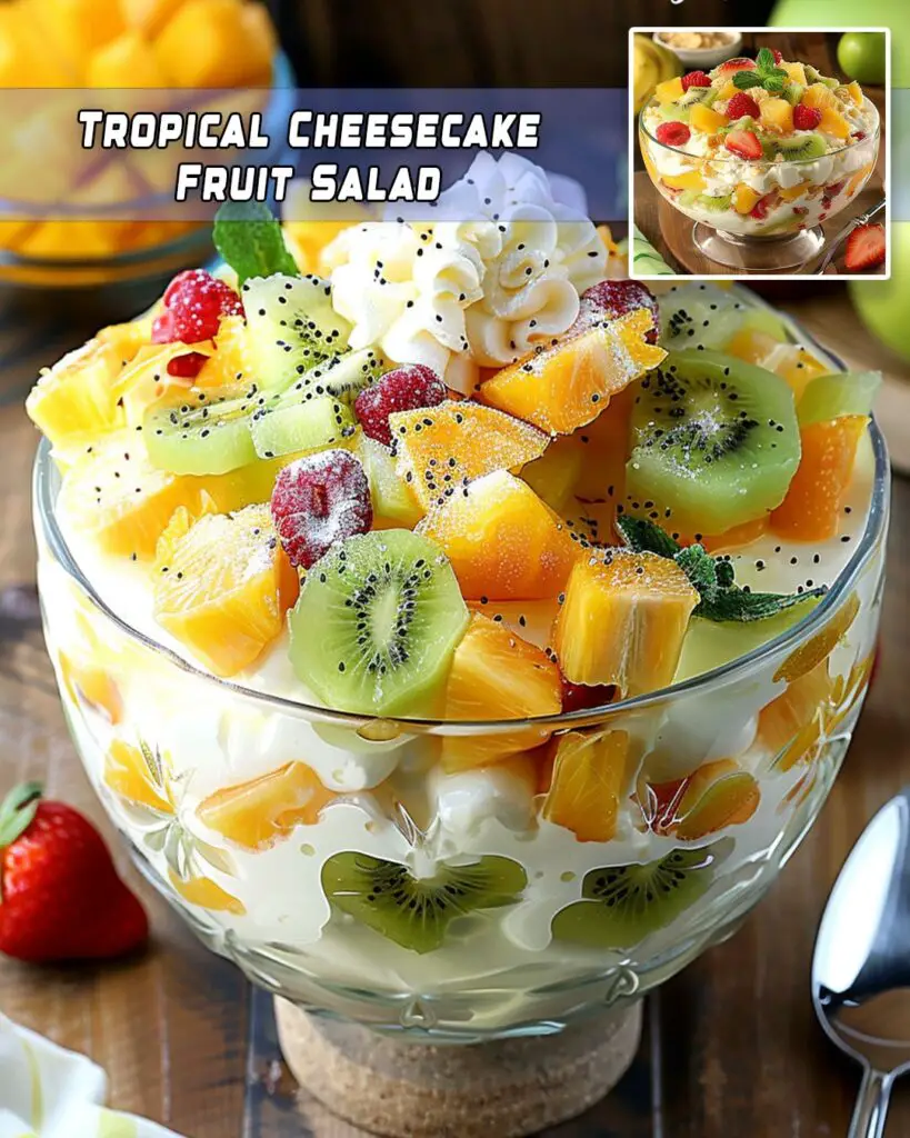 Tropical Cheesecake Fruit Salad – Foodyhealthylife