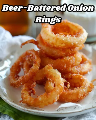 Beer-Battered Onion Rings Recipe A Crispy, Savory Treat