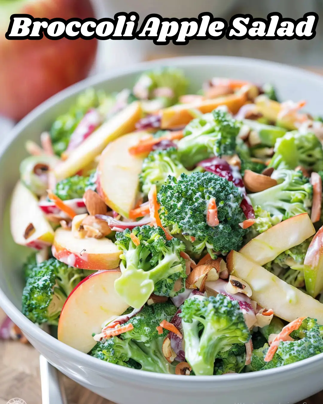 Broccoli Apple Salad with Creamy Lemon Dressing – Foodyhealthylife