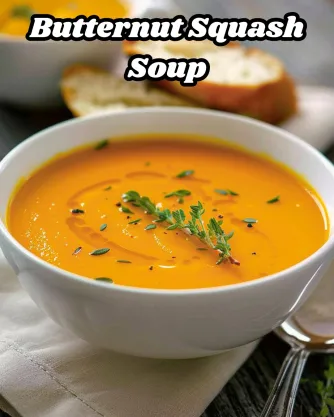 Butternut Squash Soup Recipe A Warm, Comforting Delight