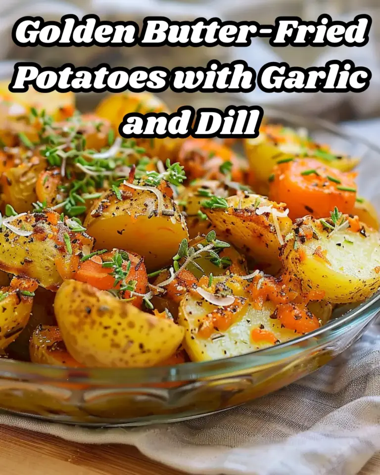 Golden Butter-Fried Potatoes with Garlic and Dill