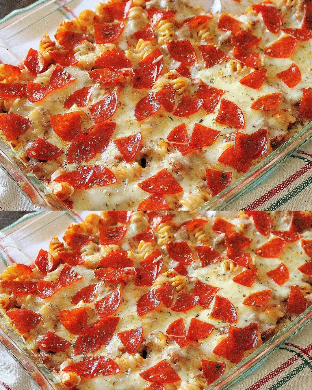 Pepperoni Pizza Casserole Recipe: Easy Pizza Pasta Bake – Foodyhealthylife