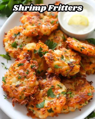 Shrimp Fritters with Lemon Aioli Sauce Recipe A Delightful Appetizer