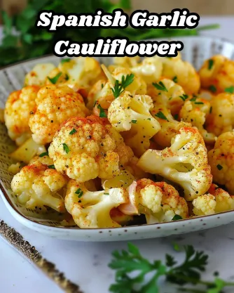 Spanish Garlic Cauliflower Recipe A Flavorful Vegetarian Delight