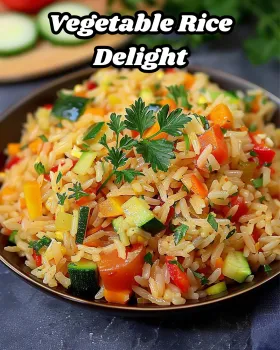 Vegetable Rice Delight Recipe A Colorful and Nutritious Dish