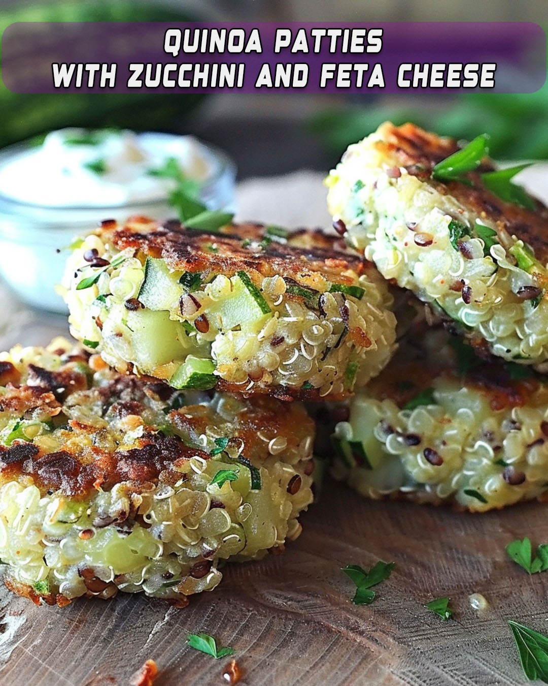 Crispy Mediterranean Quinoa Zucchini Feta Patties – Foodyhealthylife