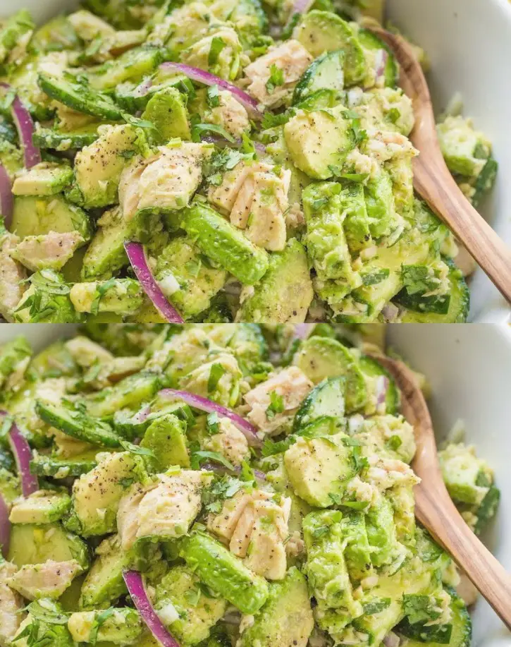 Healthy Avocado Tuna Salad with Light Lemon Dressing – Foodyhealthylife