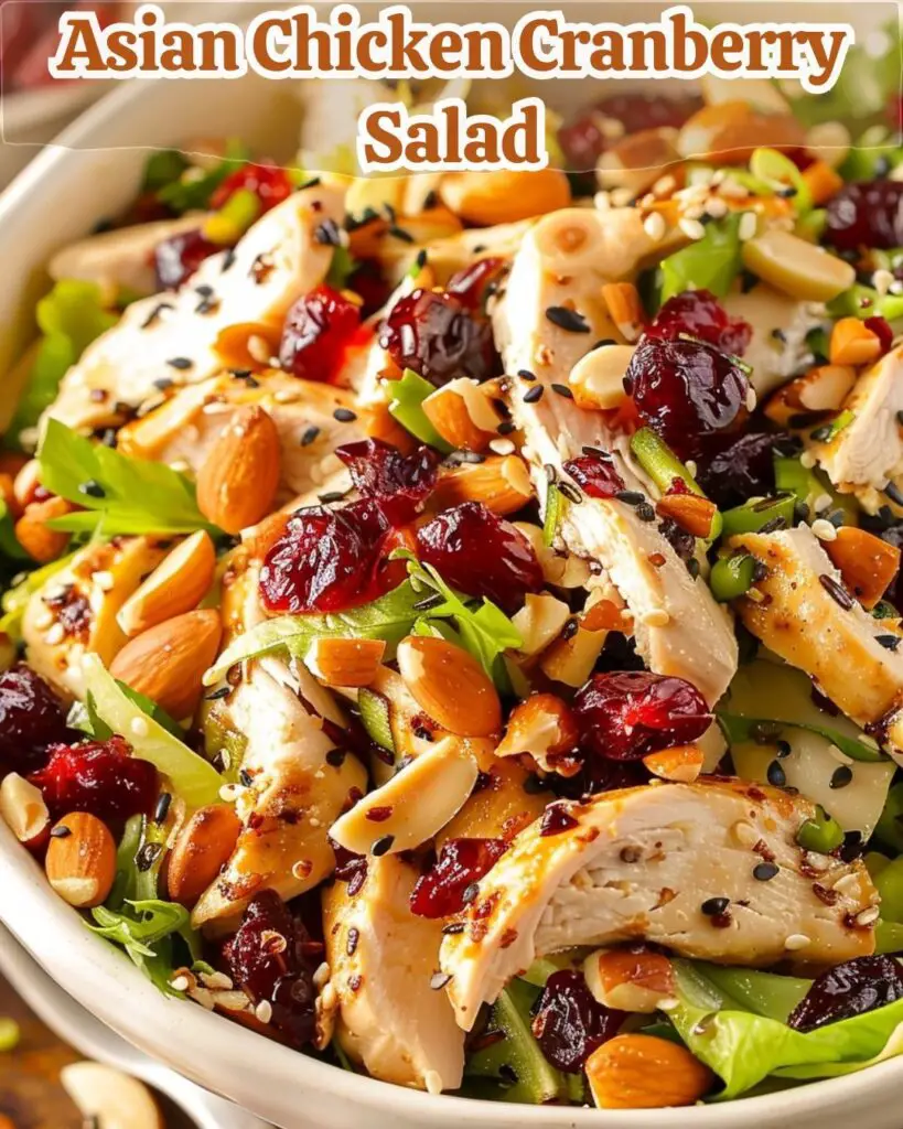 Asian Chicken Cranberry Salad: A Fusion Of Flavors And Textures 