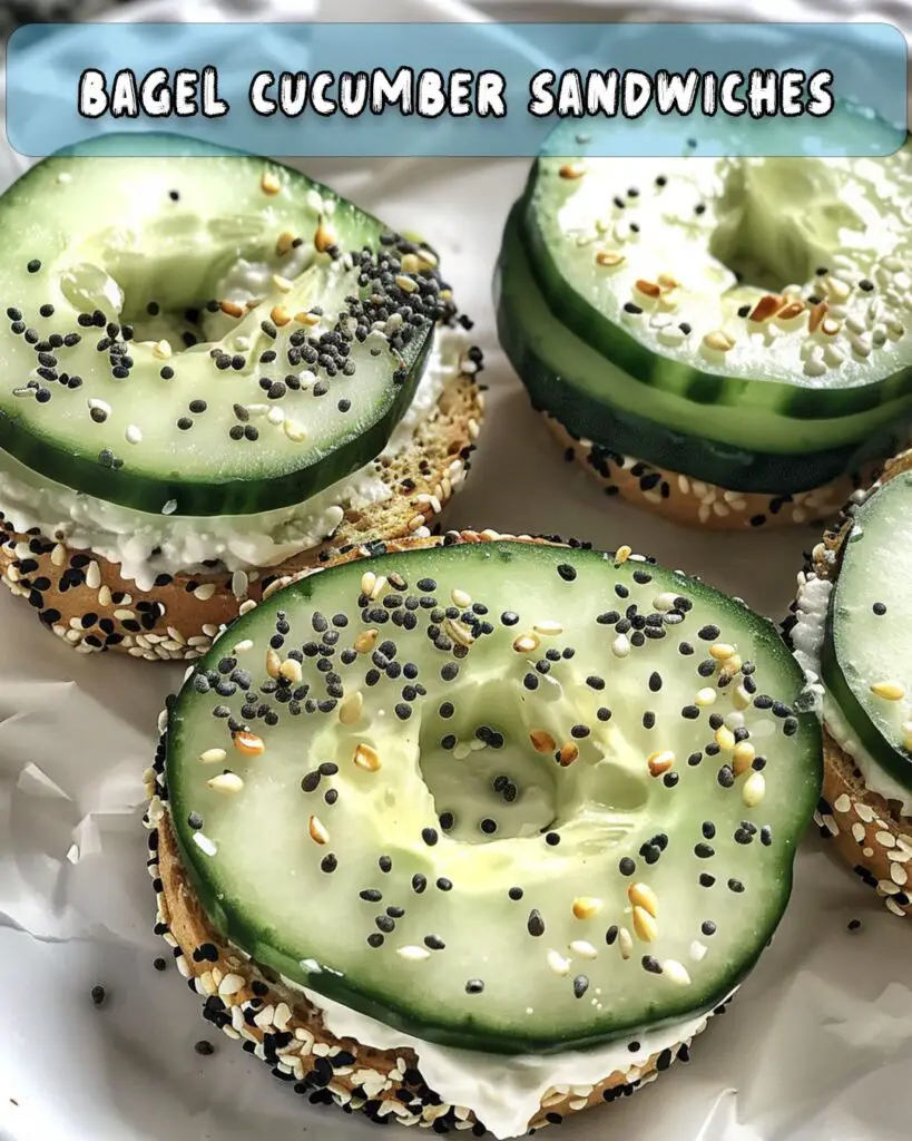 Low-Carb Everything Bagel Cucumber Sandwiches – Foodyhealthylife