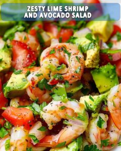 Fresh and Flavorful: Zesty Lime Shrimp and Avocado Salad - Foodyhealthylife