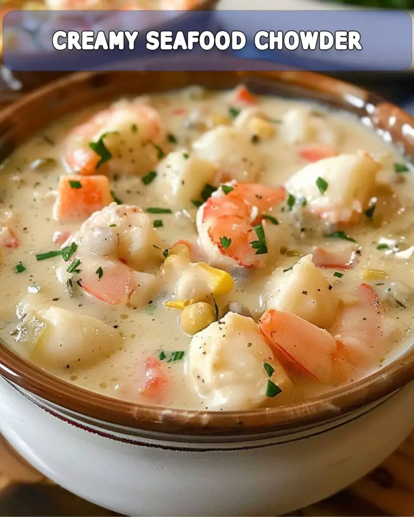 Creamy Seafood Chowder: A Comforting Ocean-Inspired Delight ...