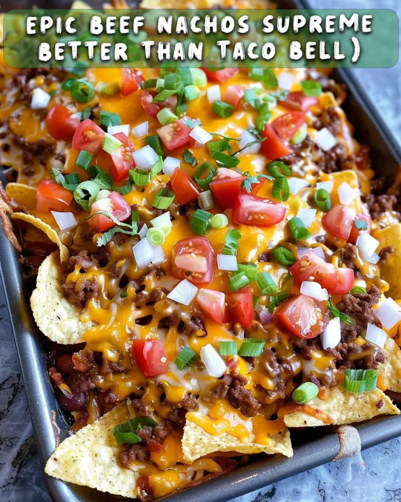 Loaded Beef Nachos Supreme: A Crowd-Pleasing Fiesta Favorite ...