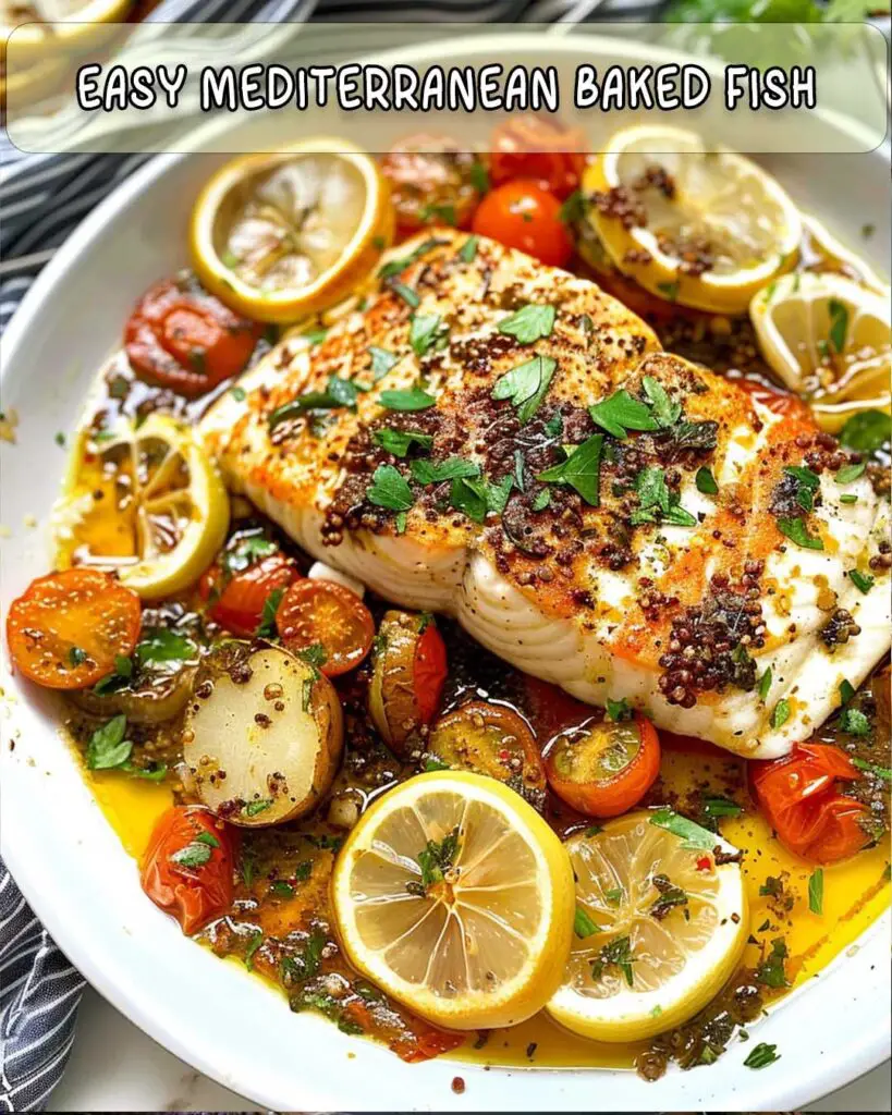 Mediterranean Baked Cod Recipe - Foodyhealthylife