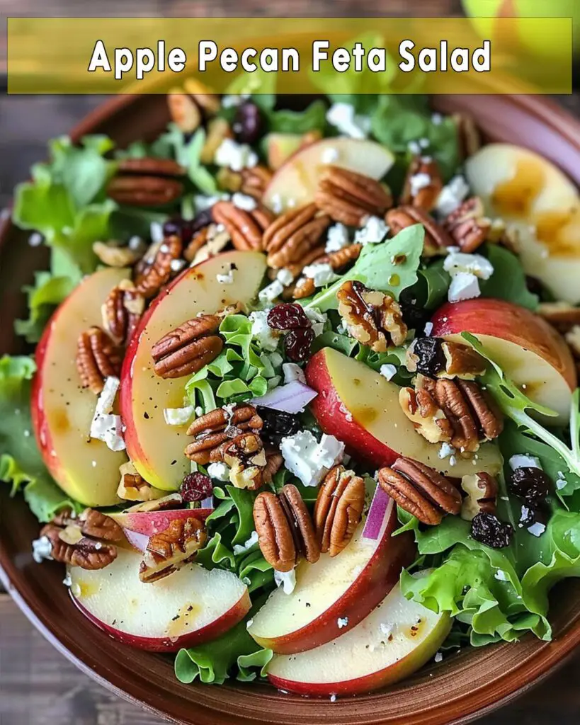 Apple Pecan Feta Salad Recipe – Foodyhealthylife