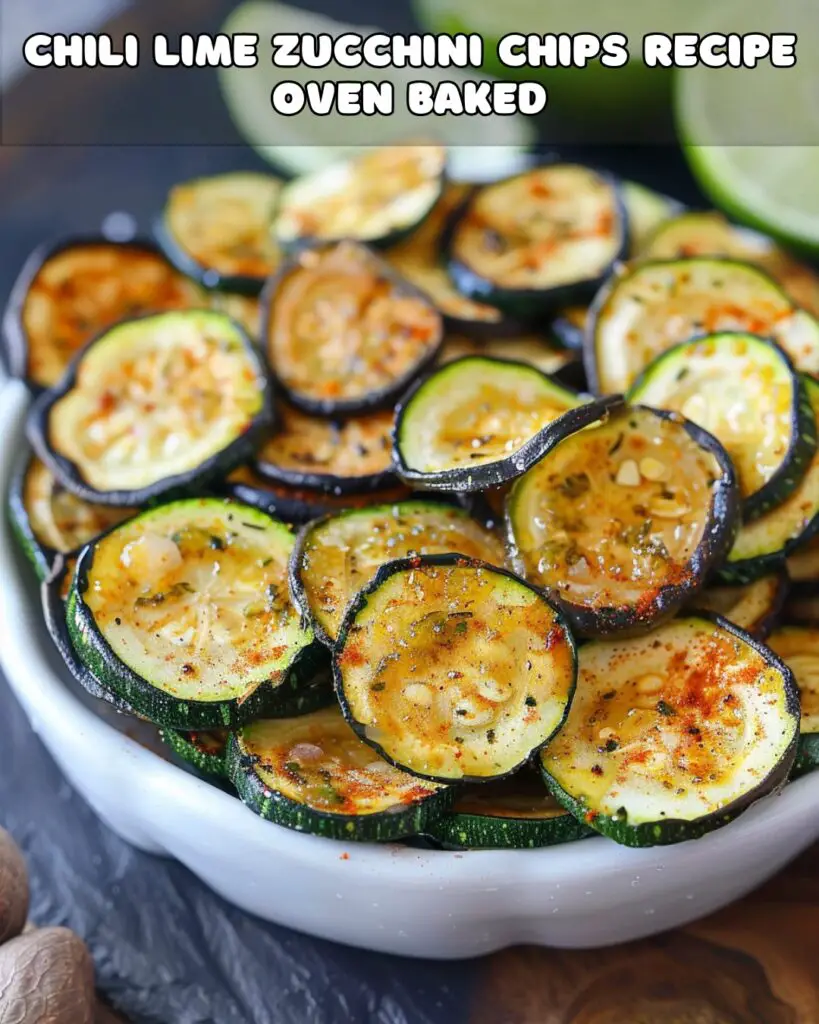 Crispy and Tangy Chili Lime Zucchini Chips (Oven Baked) – Foodyhealthylife