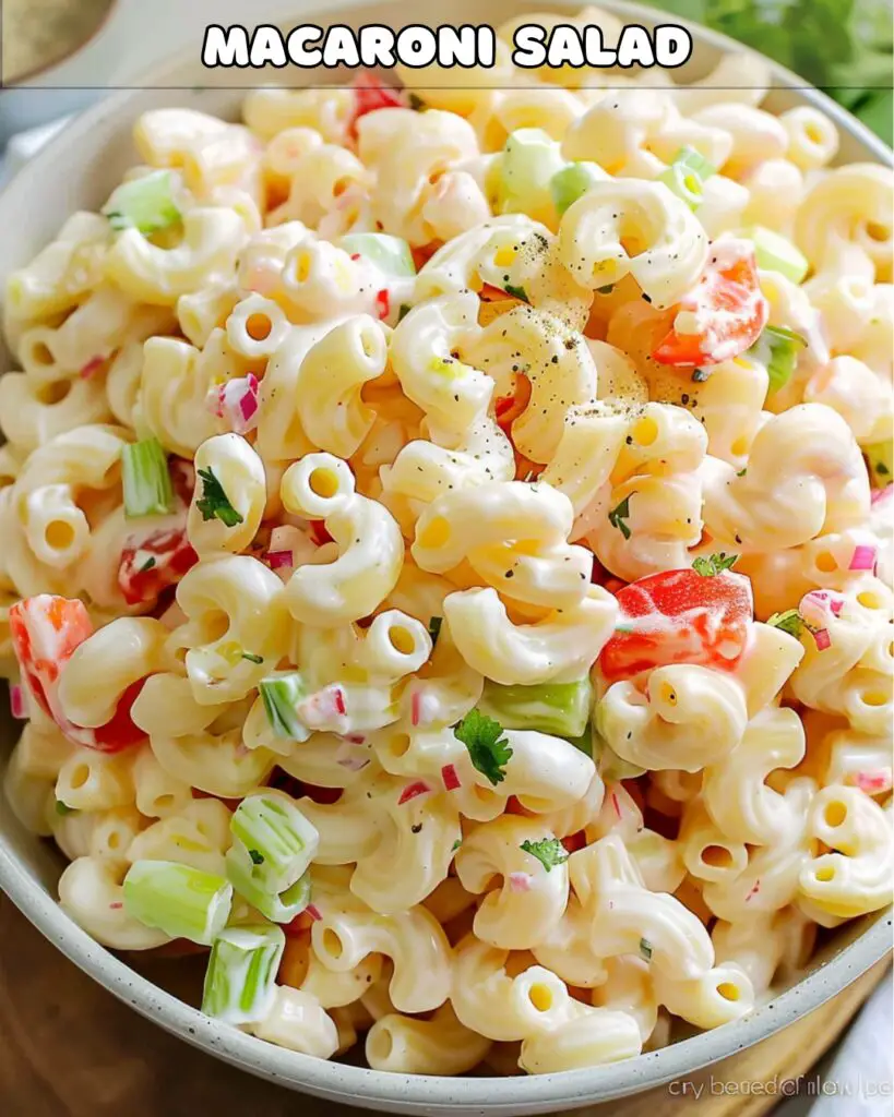 Classic Macaroni Salad with Creamy Dressing - Foodyhealthylife