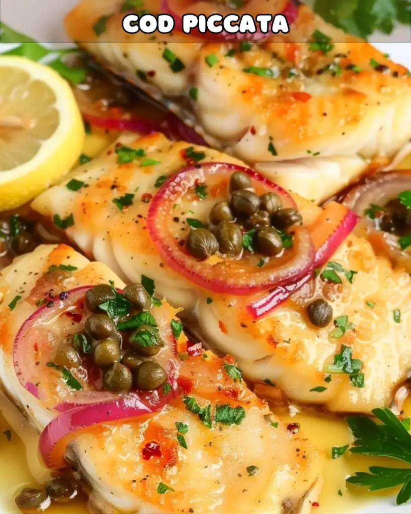 Delicious Cod Piccata Recipe - Foodyhealthylife