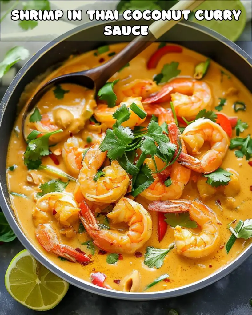 Shrimp in Thai Coconut Curry Sauce Recipe - Foodyhealthylife