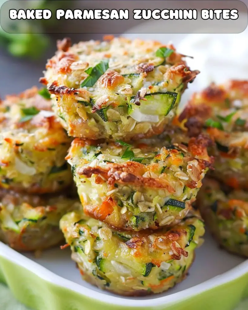 Baked Parmesan Zucchini Bites – Foodyhealthylife