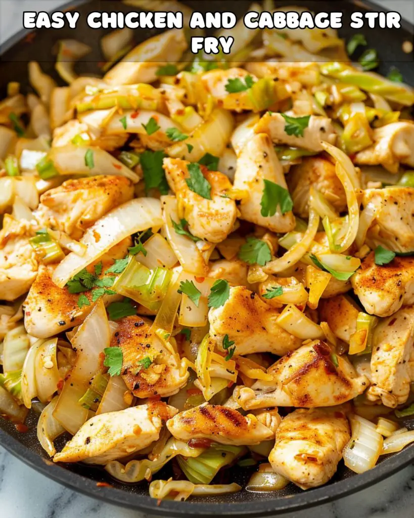 Quick and Flavorful Chicken and Cabbage Stir Fry - Foodyhealthylife