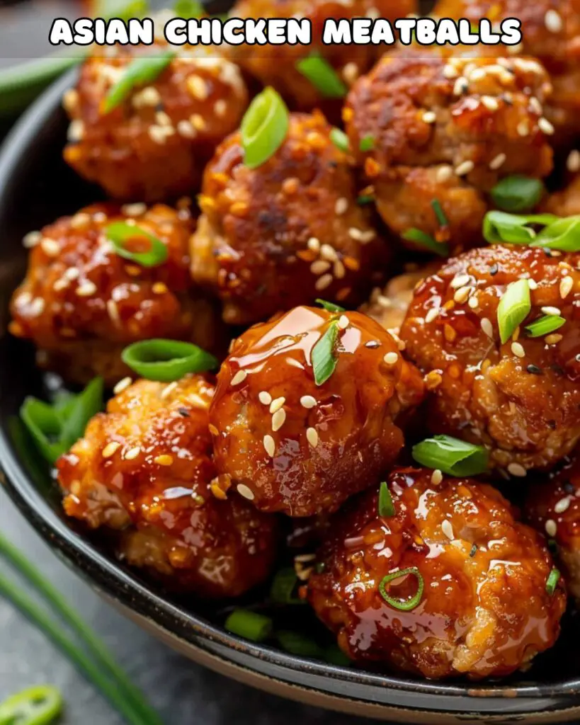 Asian Chicken Meatballs: A Flavorful and Savory Delight – Foodyhealthylife