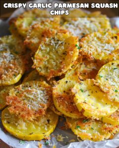 Crispy Garlic Parmesan Squash Chips – Foodyhealthylife