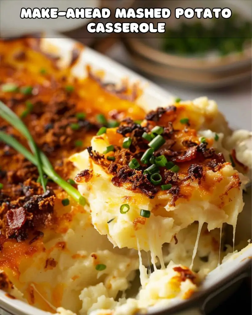 Make-Ahead Mashed Potato Casserole - Foodyhealthylife