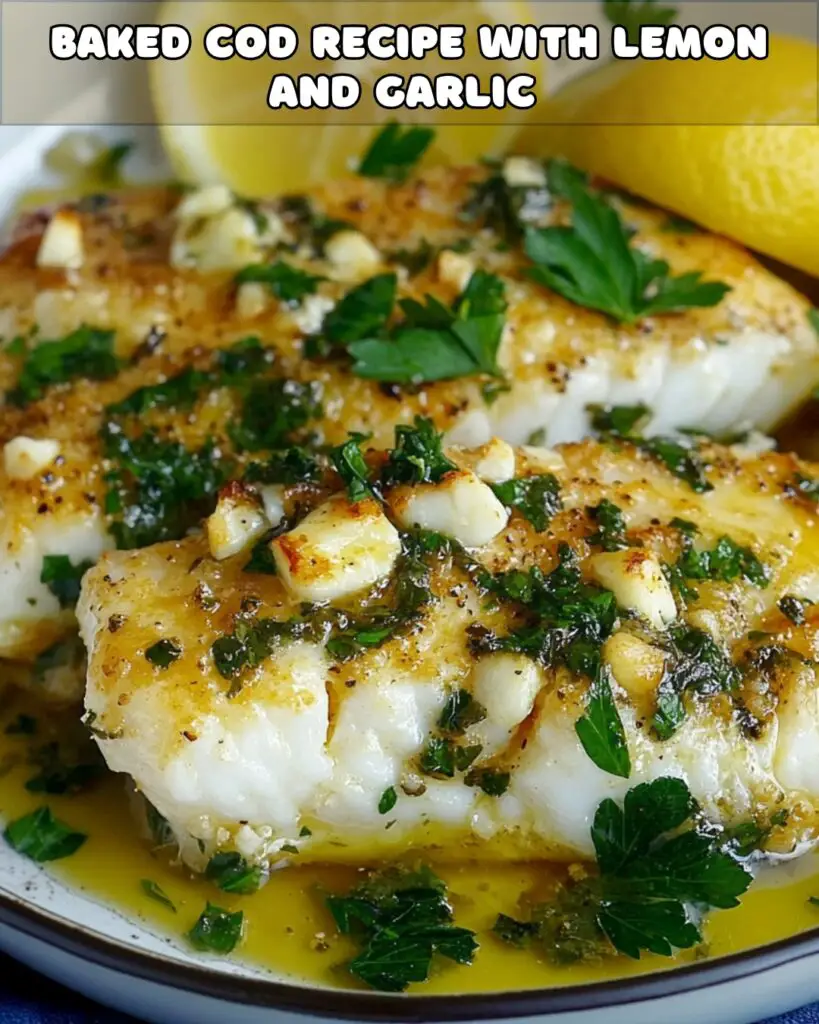 Baked Cod with Lemon Garlic Sauce: A Flavorful and Healthy Delight ...