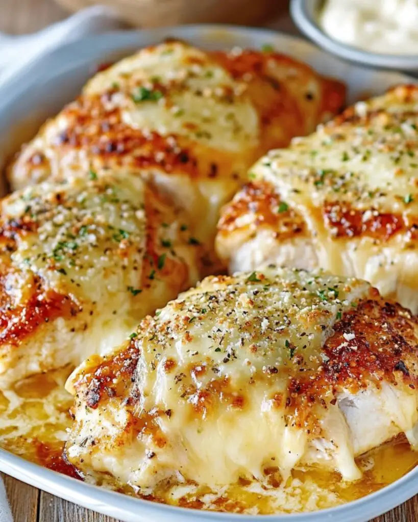 Golden Baked Provolone Chicken Foodyhealthylife