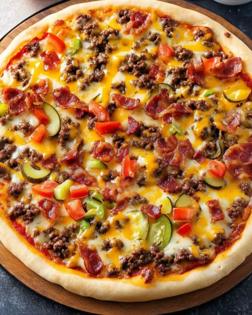 Cheeseburger Pizza A Delicious Fusion of Two Classics Foodyhealthylife