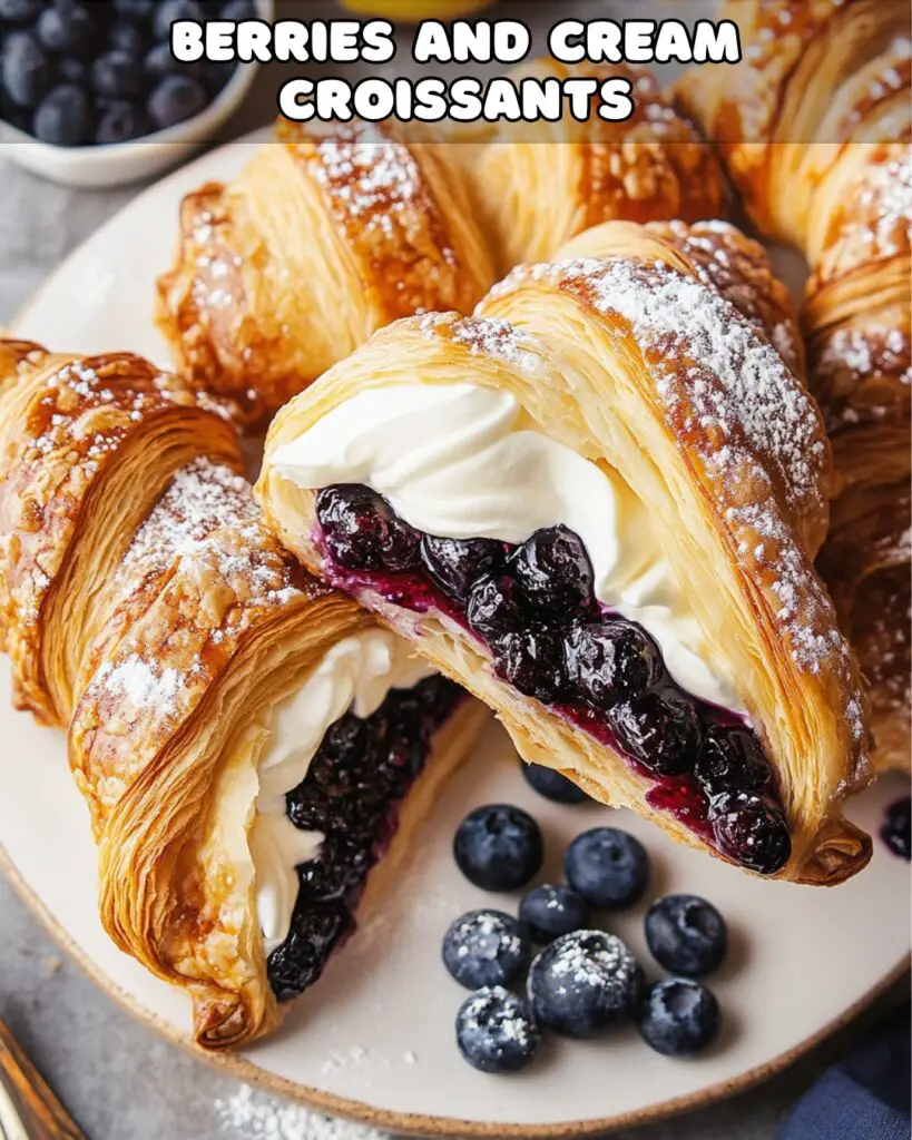 Irresistible Berries and Cream Croissants A Delightful Pastry Treat