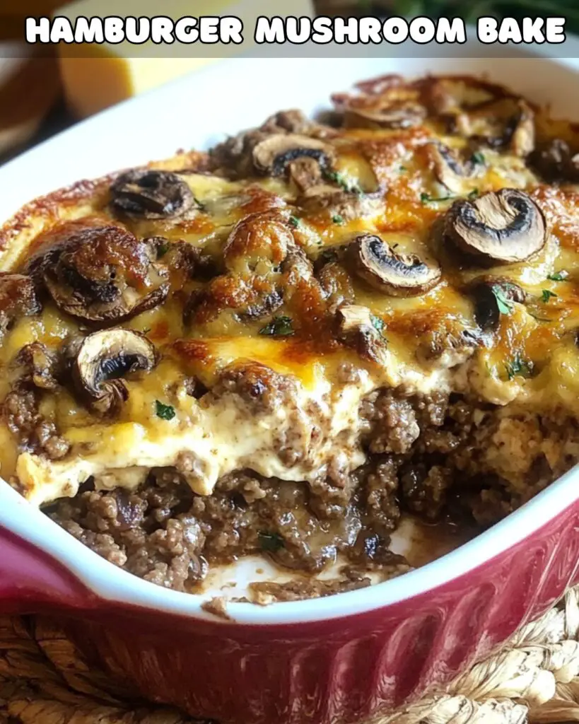 Savory Hamburger Mushroom Casserole Foodyhealthylife