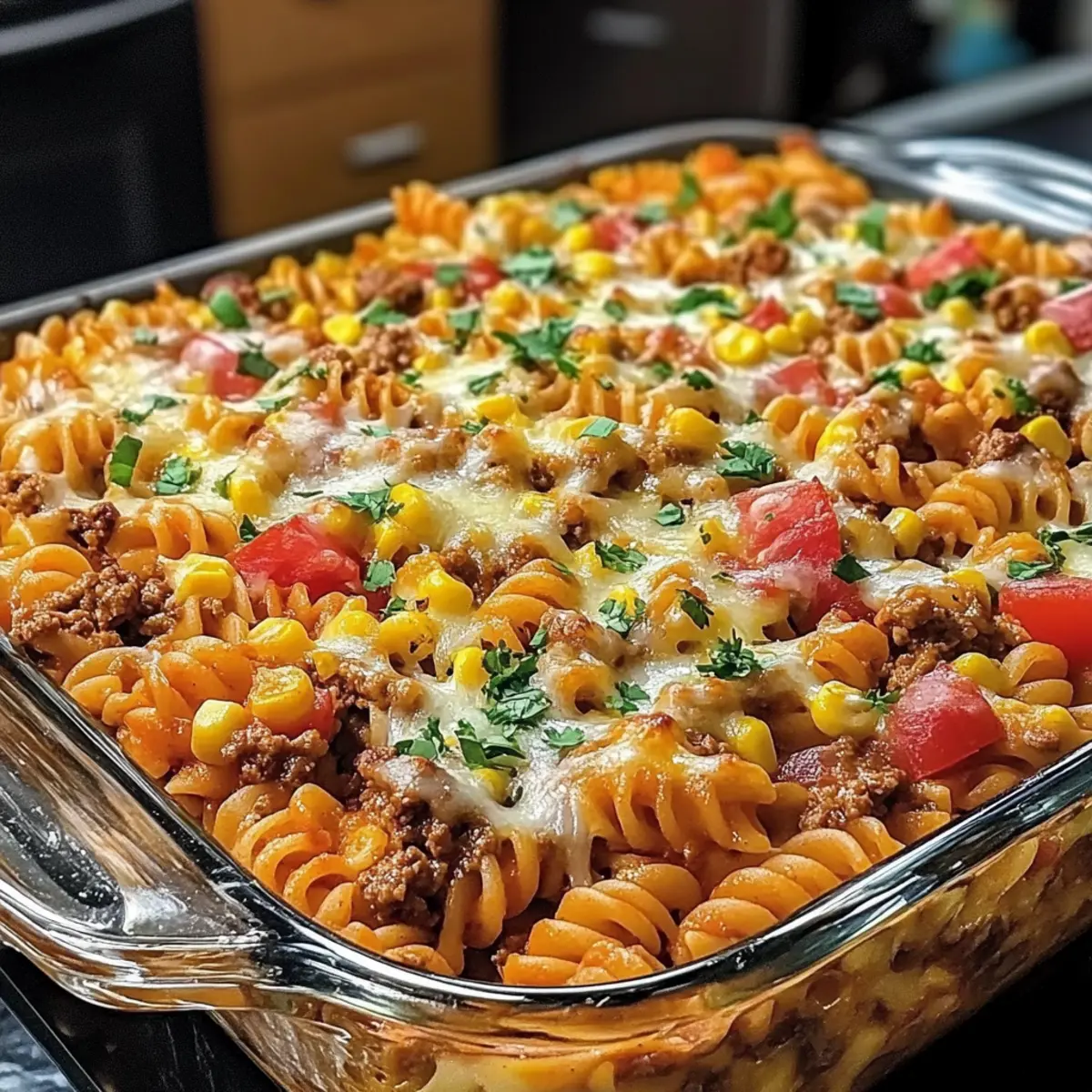 Loaded Taco Pasta Bake