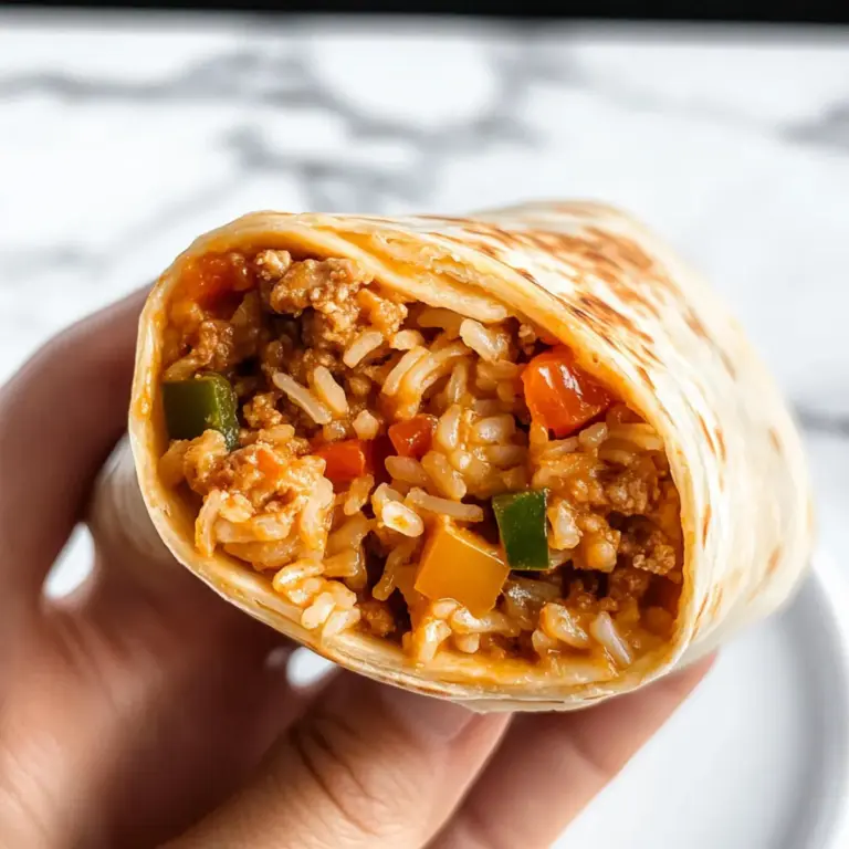 Cheesy Ground Chicken and Rice Burritos