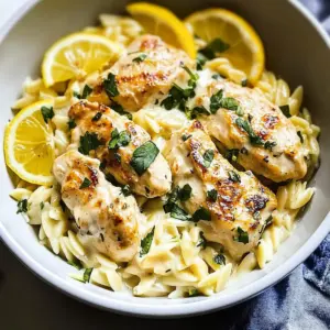 Zesty Lemon Chicken Orzo