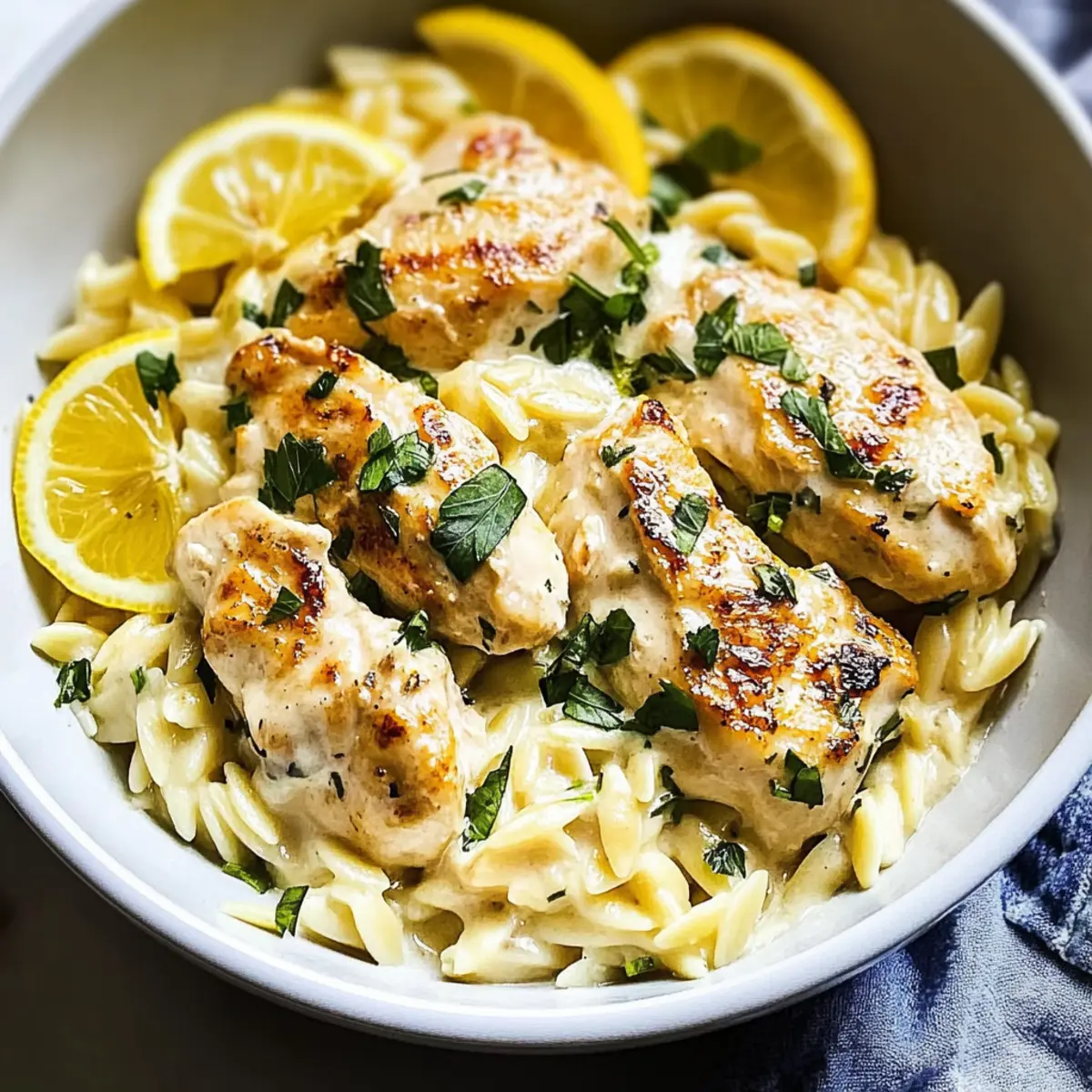 Zesty Lemon Chicken Orzo