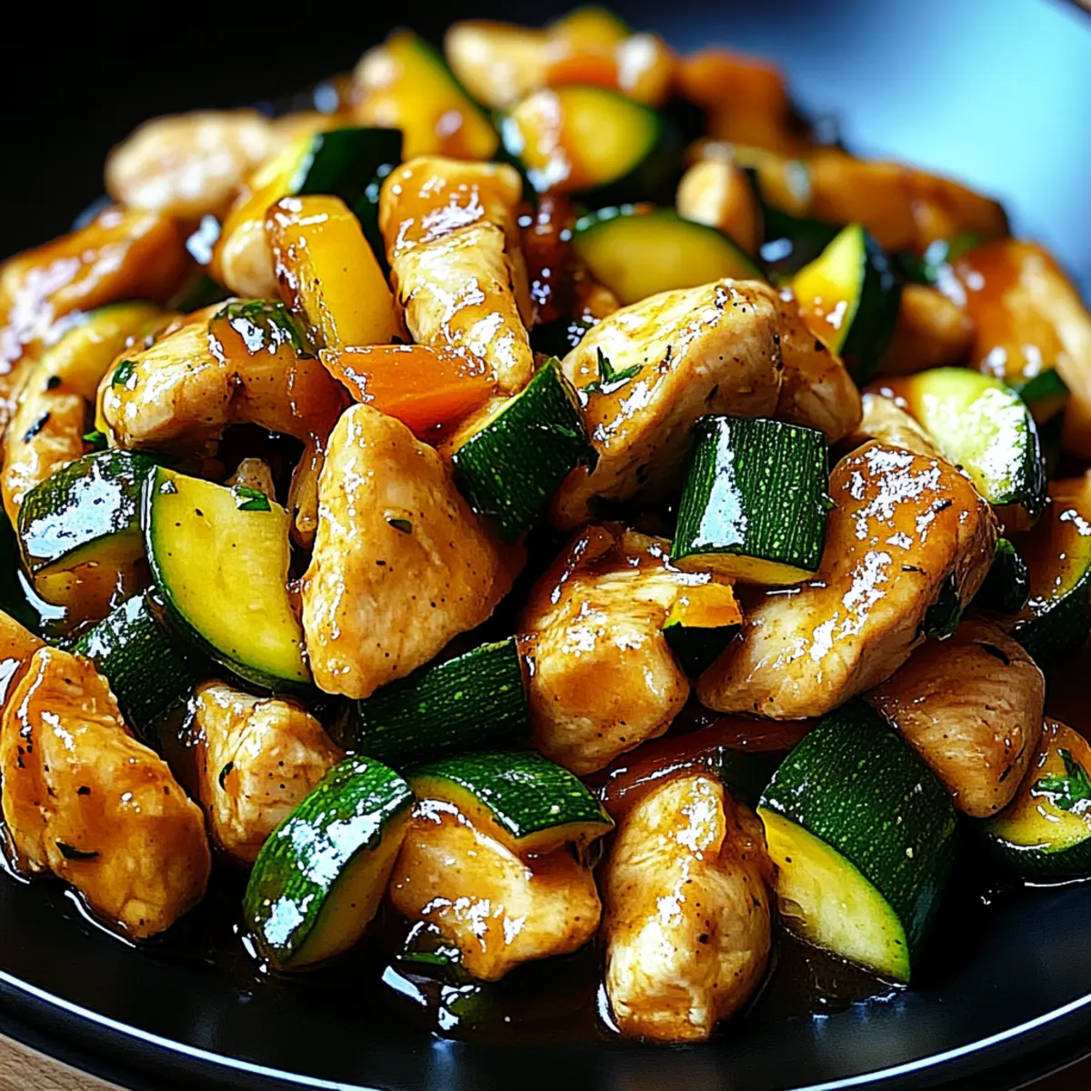 Chicken Zucchini Stir Fry