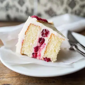 Raspberry Cake with Lemon Buttercream