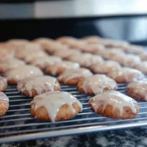 Glazed Little Orange Cookies with Cinnamon and Cloves