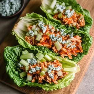 Buffalo Chicken Lettuce Wraps