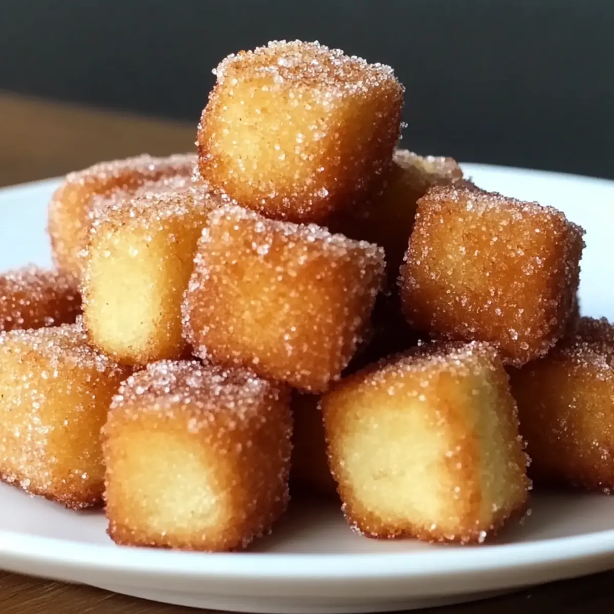 Crispy Angel Cake Churro Bites