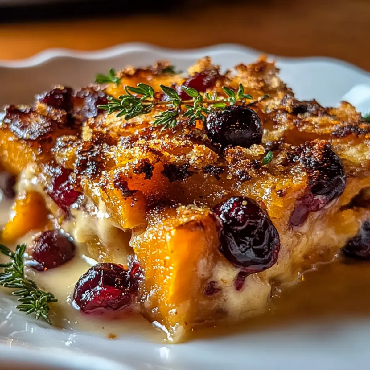 Sweet Potato & Cranberry Gratin