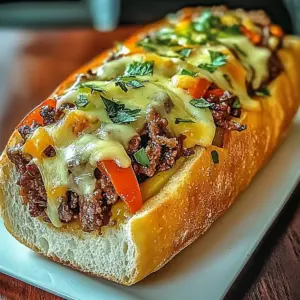 Cheesesteak-Stuffed Garlic Loaf