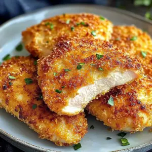 Air Fryer Parmesan Crusted Chicken