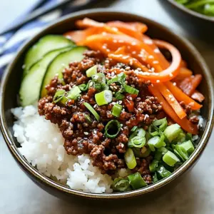 Korean Ground Beef Bowl