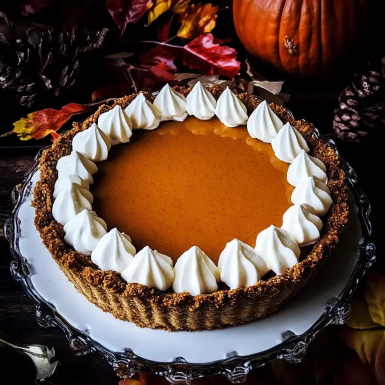 Pumpkin Cheese Pie with Gingersnap Crust
