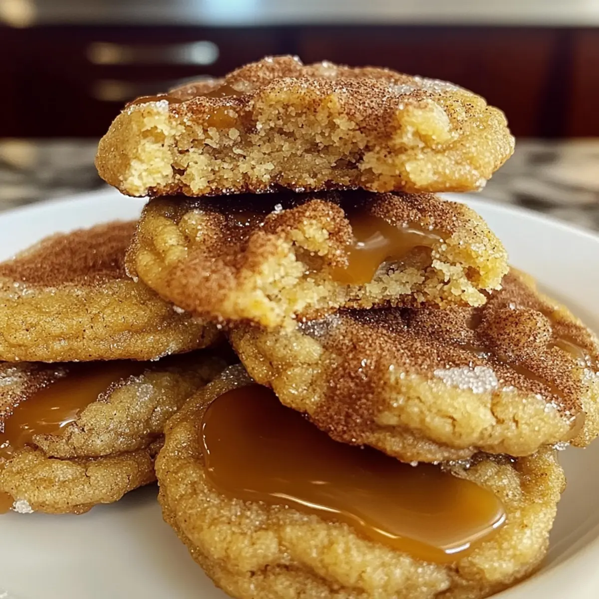 Brown Sugar Cinnamon Caramel Cookies