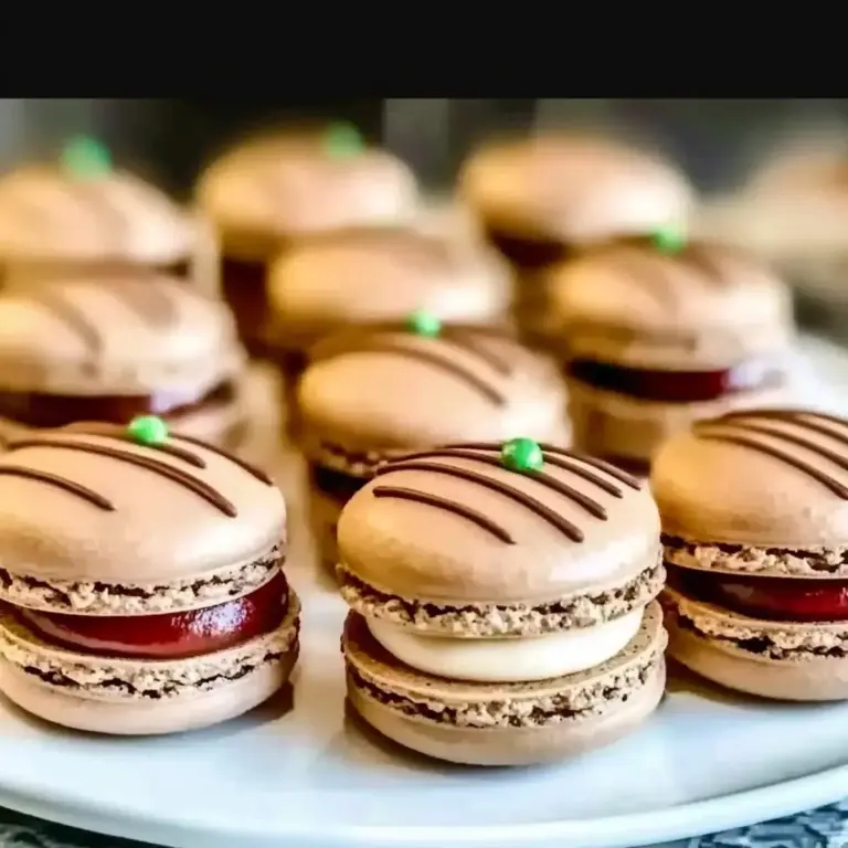 Gingerbread Macarons with Spiced Buttercream